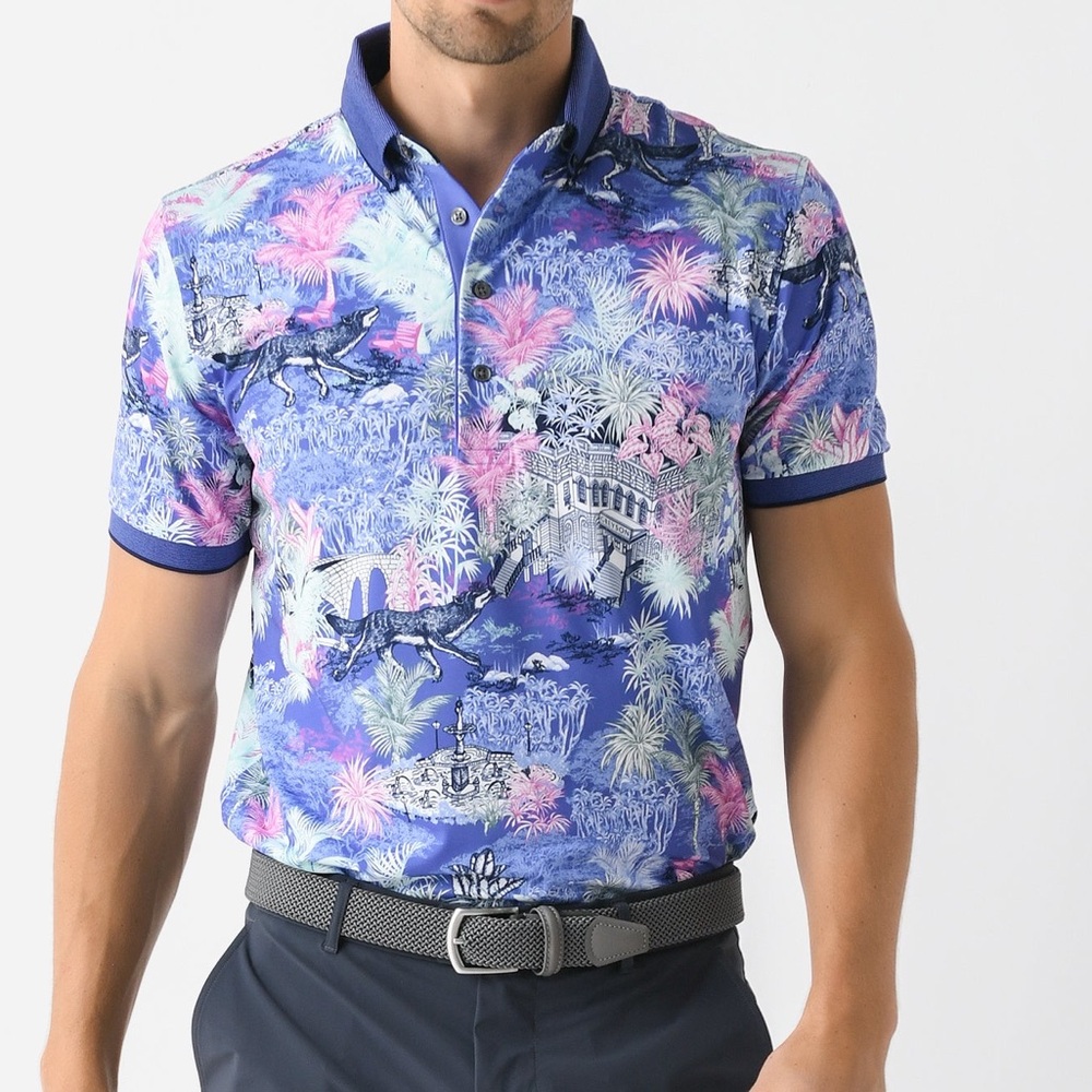 🔮 Greyson - Savannah Nights 'Kingfisher' Polo
